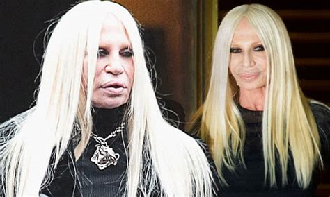 versace femminile|donatella Versace without make up.